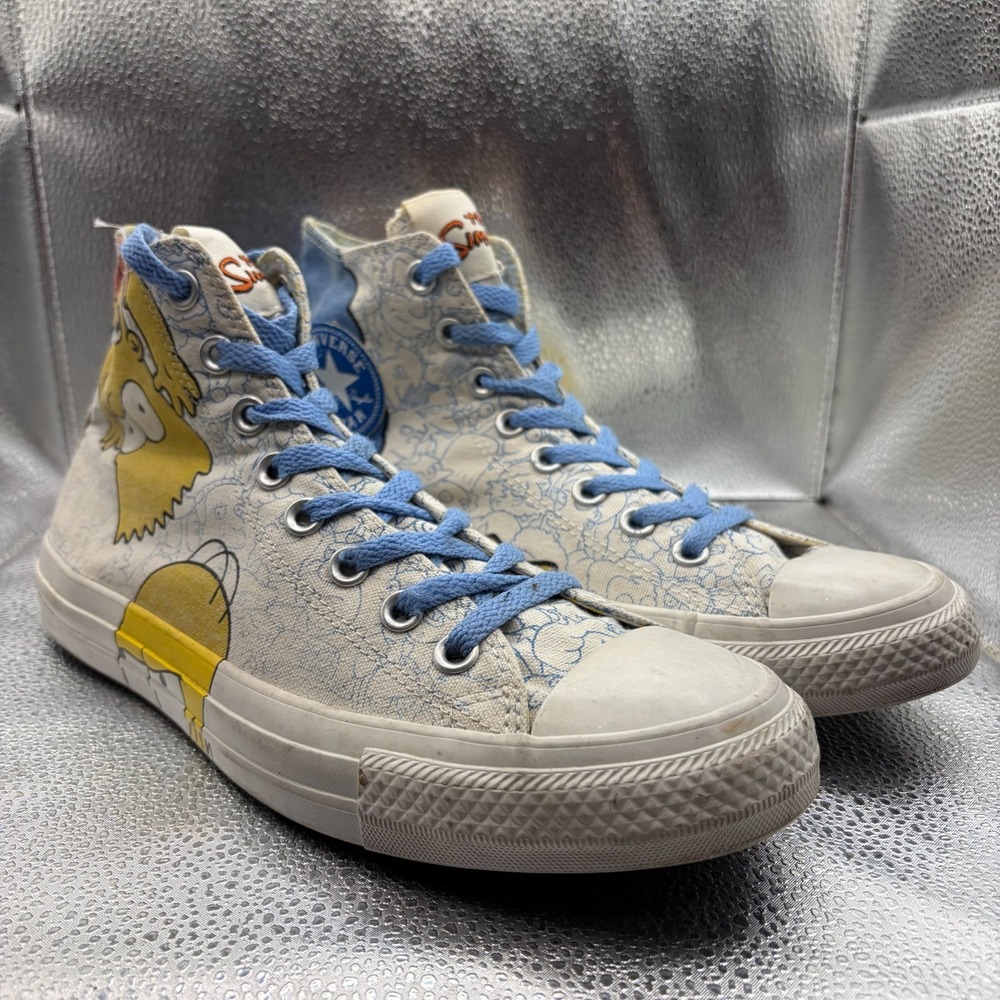 Size M8/W10 Converse Simpsons Chuck Taylor All Star Unisex High Sneakers 141391C